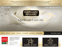Tablet Screenshot of parmigiano-reggiano.it